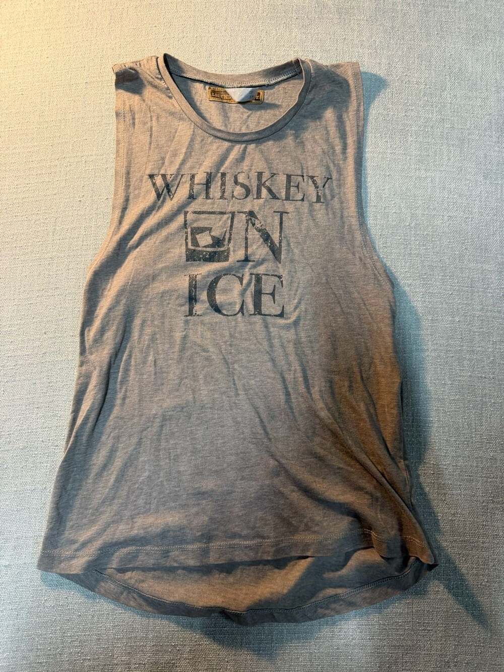 License To Boot Women's Whiskey On Ice Graphic Muscle Tank Top